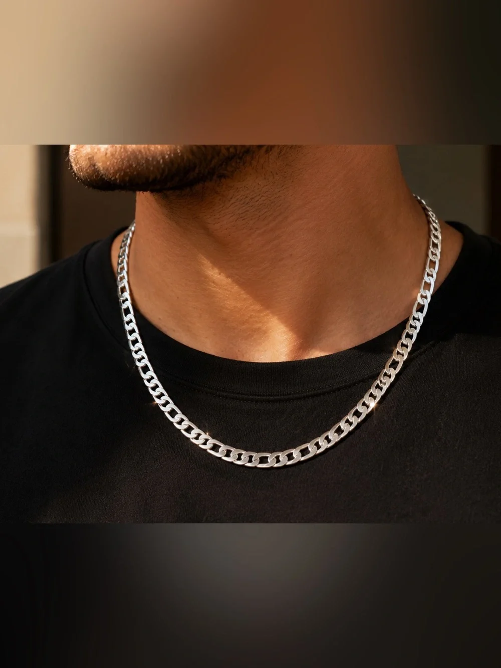 20” Silver Filled Mariner Link Chain Necklace | Men’s Classic Nautical Chain